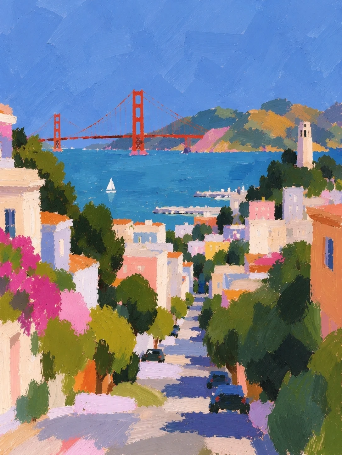 An impressionist city scene generated by GPT Image 2.5 Flare