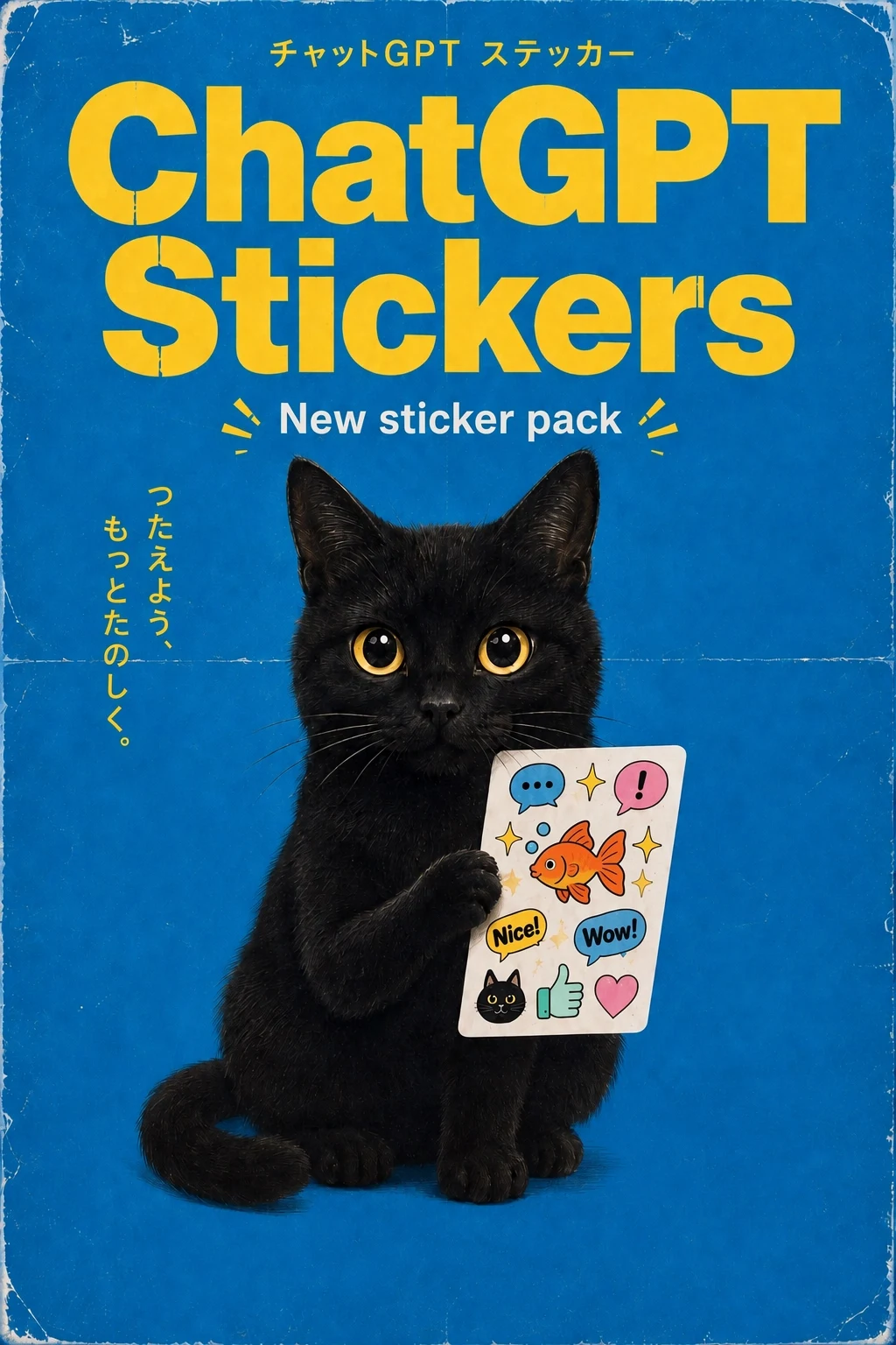 A collection of illustrated stickers with text created by GPT Image 2.5 Flare