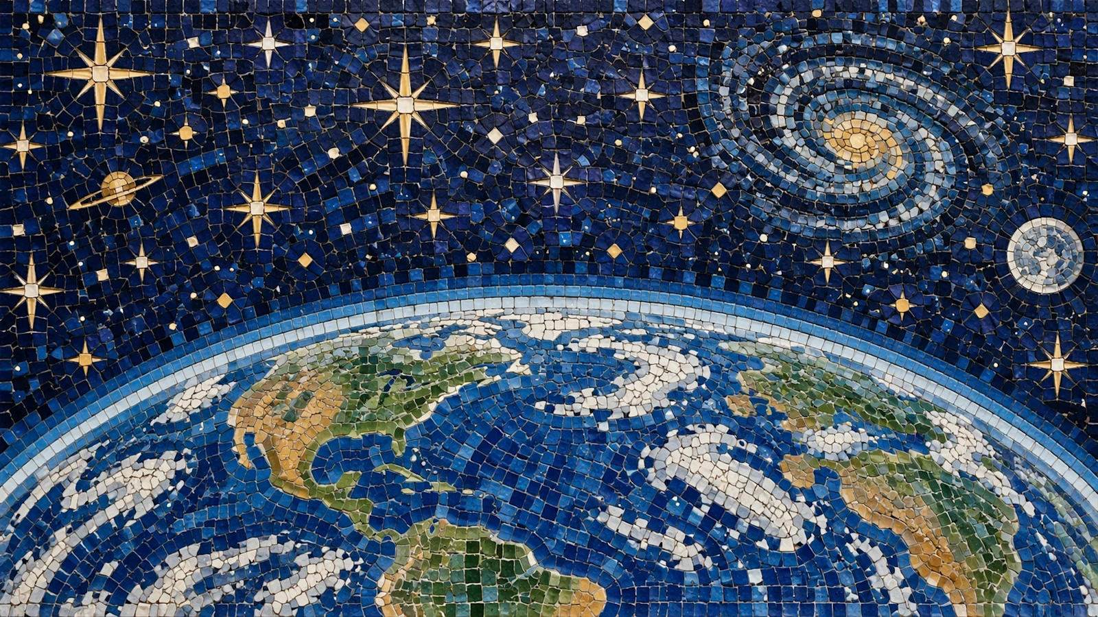 A detailed mosaic portrait generated by GPT Image 2.5 Sunburst